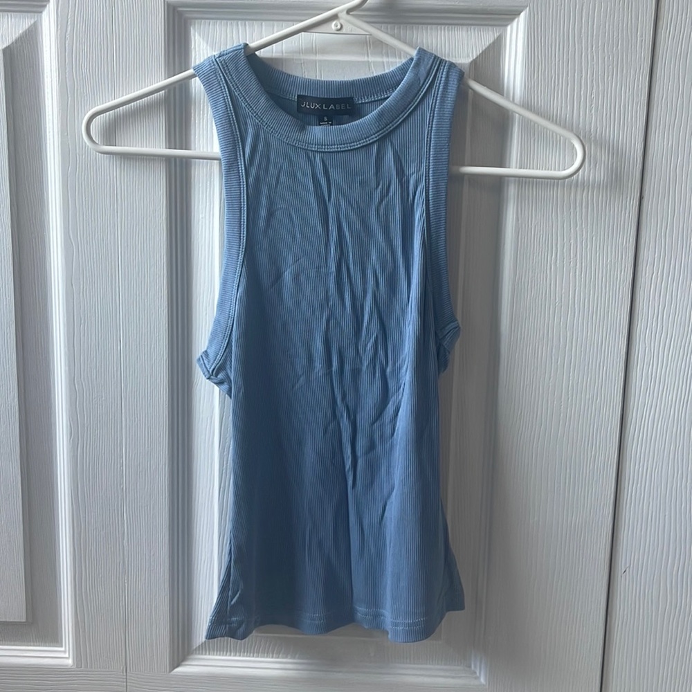 JLUXLABEL BLUE TANK